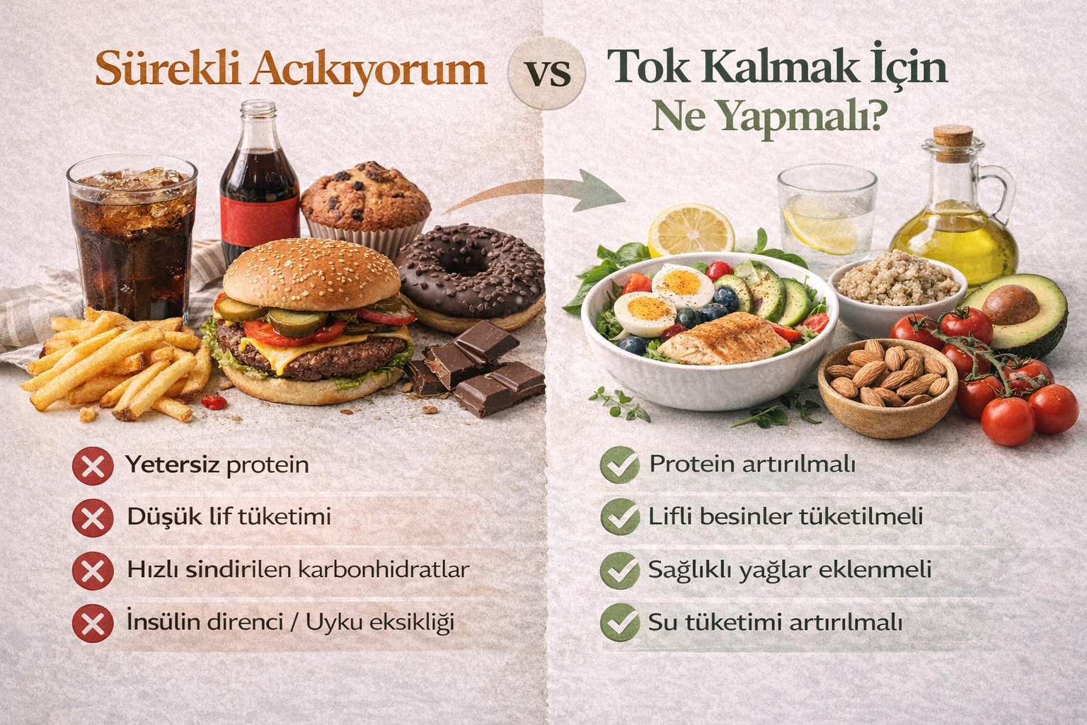 Sürekli Acıkanlar İçin Diyet